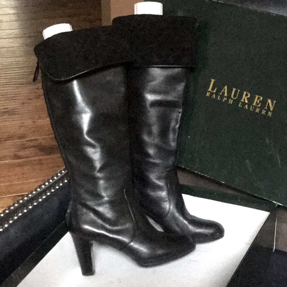Lauren Ralph Lauren Black Women's Boots (B35)
